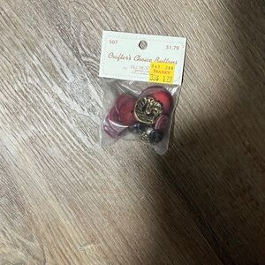 Vintage Burgundy Buttons